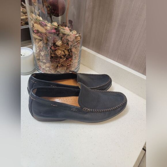 FRYE Mens Leather Loafers Lewis Venetian Size 10 - Picture 3 of 15